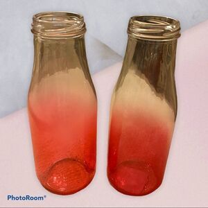 (NWT) set of glass bottles